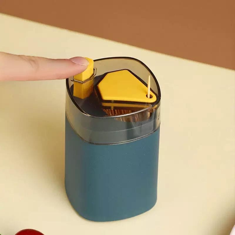 Pushup Toothpick Holder, Portable Transparent Toothpick Container, Toothpick Dispenser Pushup Toothpick Holder, Portable Transparent Toothpick Container, Toothpick Dispenser